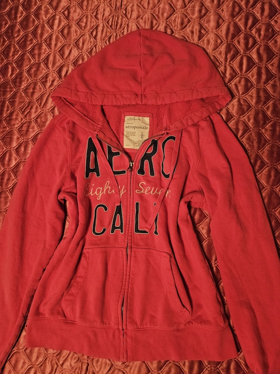 Aeropostale Sweaters - 2000s Aeropostale Pink Hoodie